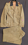 Rare late war Hitler Youth fire fighting tunic and trousers